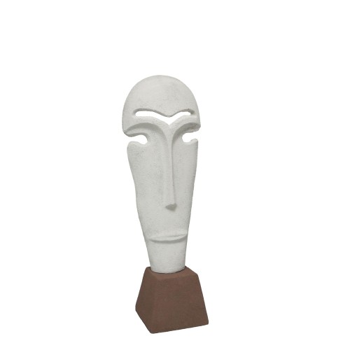 NATHEN ΔΙΑΚΟΣΜΗΤΙΚΗ ΦΙΓΟΥΡΑ 13x10x39cm ΑΛΟΥΜΙΝΙΟ ΛΕΥΚΟ ΜΠΕΖ