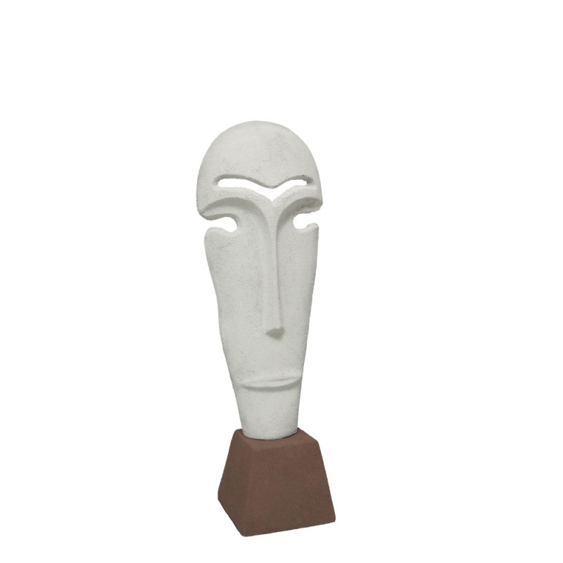 NATHEN ΔΙΑΚΟΣΜΗΤΙΚΗ ΦΙΓΟΥΡΑ 13x10x39cm ΑΛΟΥΜΙΝΙΟ ΛΕΥΚΟ ΜΠΕΖ