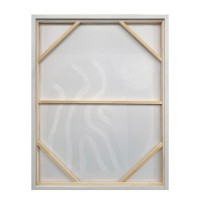 SLATE A ΠΙΝΑΚΑΣ ΔΙΑΚΟΣΜΗΤΙΚΟΣ ΜΕ ΚΟΡΝΙΖΑ 75x100x4cm ΚΑΜΒΑΣ ΛΑΔΙ ΜΠΕΖ ΛΕΥΚΟ ΞΥΛΟ
