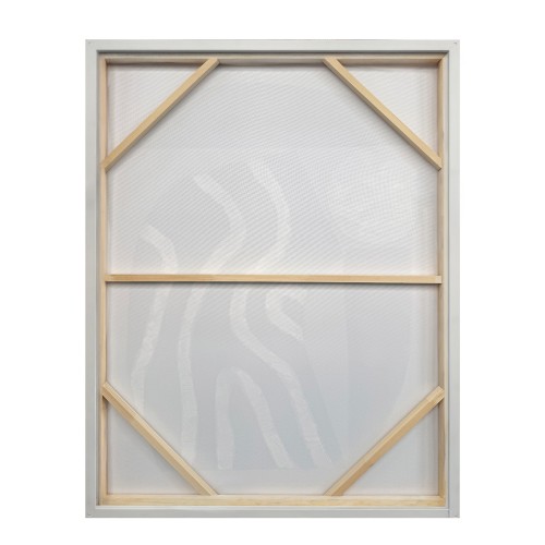SLATE A ΠΙΝΑΚΑΣ ΔΙΑΚΟΣΜΗΤΙΚΟΣ ΜΕ ΚΟΡΝΙΖΑ 75x100x4cm ΚΑΜΒΑΣ ΛΑΔΙ ΜΠΕΖ ΛΕΥΚΟ ΞΥΛΟ