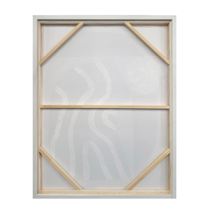 SLATE A ΠΙΝΑΚΑΣ ΔΙΑΚΟΣΜΗΤΙΚΟΣ ΜΕ ΚΟΡΝΙΖΑ 75x100x4cm ΚΑΜΒΑΣ ΛΑΔΙ ΜΠΕΖ ΛΕΥΚΟ ΞΥΛΟ