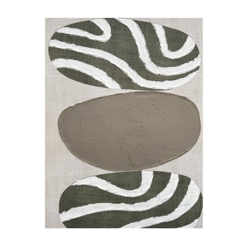 SLATE B ΠΙΝΑΚΑΣ ΔΙΑΚΟΣΜΗΤΙΚΟΣ ΜΕ ΚΟΡΝΙΖΑ 75x100x4cm ΚΑΜΒΑΣ ΛΑΔΙ ΜΠΕΖ ΛΕΥΚΟ ΞΥΛΟ