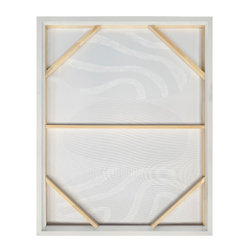 SLATE B ΠΙΝΑΚΑΣ ΔΙΑΚΟΣΜΗΤΙΚΟΣ ΜΕ ΚΟΡΝΙΖΑ 75x100x4cm ΚΑΜΒΑΣ ΛΑΔΙ ΜΠΕΖ ΛΕΥΚΟ ΞΥΛΟ