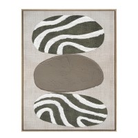 SLATE B ΠΙΝΑΚΑΣ ΔΙΑΚΟΣΜΗΤΙΚΟΣ ΜΕ ΚΟΡΝΙΖΑ 75x100x4cm ΚΑΜΒΑΣ ΛΑΔΙ ΜΠΕΖ ΛΕΥΚΟ ΞΥΛΟ