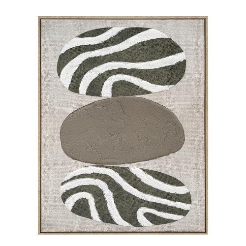 SLATE B ΠΙΝΑΚΑΣ ΔΙΑΚΟΣΜΗΤΙΚΟΣ ΜΕ ΚΟΡΝΙΖΑ 75x100x4cm ΚΑΜΒΑΣ ΛΑΔΙ ΜΠΕΖ ΛΕΥΚΟ ΞΥΛΟ