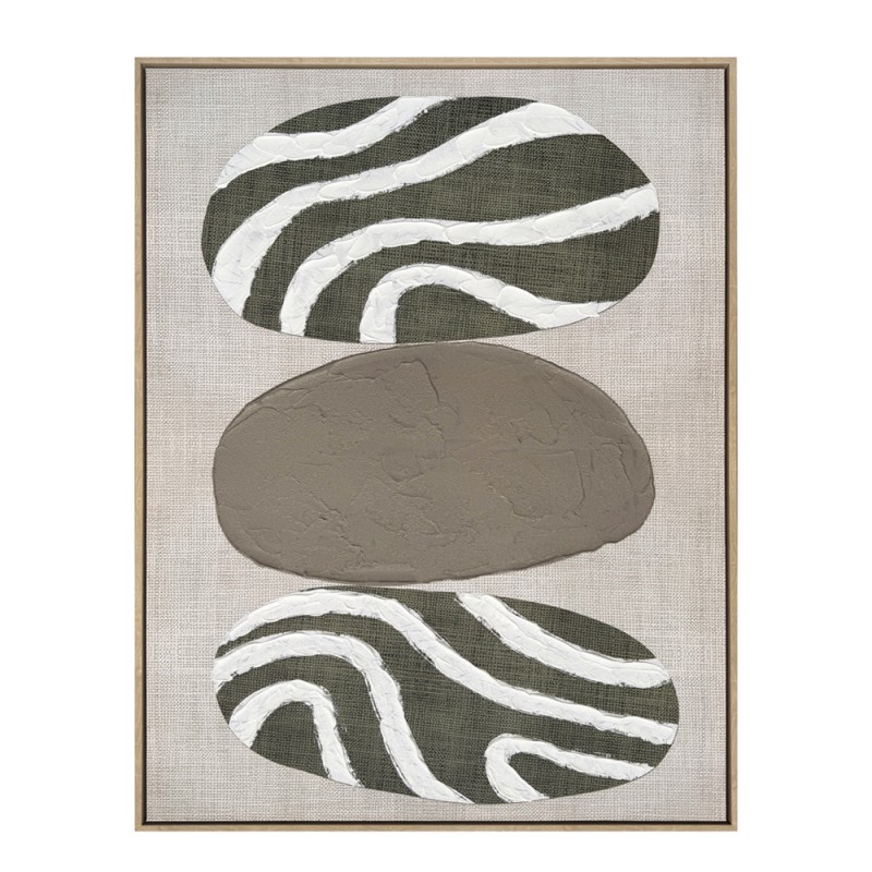 SLATE B ΠΙΝΑΚΑΣ ΔΙΑΚΟΣΜΗΤΙΚΟΣ ΜΕ ΚΟΡΝΙΖΑ 75x100x4cm ΚΑΜΒΑΣ ΛΑΔΙ ΜΠΕΖ ΛΕΥΚΟ ΞΥΛΟ