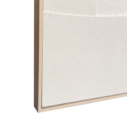 VOID B ΠΙΝΑΚΑΣ ΔΙΑΚΟΣΜΗΤΙΚΟΣ ΜΕ ΚΟΡΝΙΖΑ 80x120x4cm ΚΑΜΒΑΣ ΜΠΕΖ ΛΑΔΙ ΞΥΛΟ