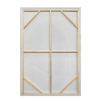 VOID B ΠΙΝΑΚΑΣ ΔΙΑΚΟΣΜΗΤΙΚΟΣ ΜΕ ΚΟΡΝΙΖΑ 80x120x4cm ΚΑΜΒΑΣ ΜΠΕΖ ΛΑΔΙ PS