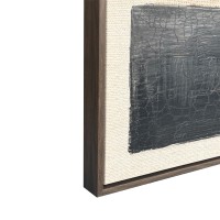 SQUARE ΠΙΝΑΚΑΣ ΔΙΑΚΟΣΜΗΤΙΚΟΣ ΜΕ ΚΟΡΝΙΖΑ 80x120x4cm ΚΑΜΒΑΣ ΜΠΕΖ ΜΑΥΡΟ ΚΑΦΕ PS