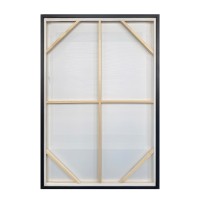 SQUARE ΠΙΝΑΚΑΣ ΔΙΑΚΟΣΜΗΤΙΚΟΣ ΜΕ ΚΟΡΝΙΖΑ 80x120x4cm ΚΑΜΒΑΣ ΜΠΕΖ ΜΑΥΡΟ ΚΑΦΕ PS