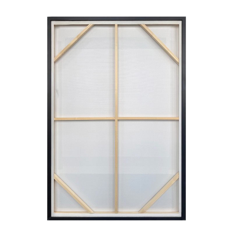 SQUARE ΠΙΝΑΚΑΣ ΔΙΑΚΟΣΜΗΤΙΚΟΣ ΜΕ ΚΟΡΝΙΖΑ 80x120x4cm ΚΑΜΒΑΣ ΜΠΕΖ ΜΑΥΡΟ ΚΑΦΕ PS