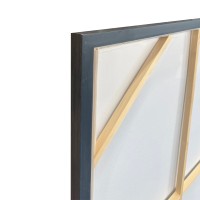AMIT A ΠΙΝΑΚΑΣ ΔΙΑΚΟΣΜΗΤΙΚΟΣ ΜΕ ΚΟΡΝΙΖΑ 80x120x4cm ΚΑΜΒΑΣ ΜΠΕΖ ΛΕΥΚΟ ΜΑΥΡΟ PS
