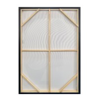 AMIT A ΠΙΝΑΚΑΣ ΔΙΑΚΟΣΜΗΤΙΚΟΣ ΜΕ ΚΟΡΝΙΖΑ 80x120x4cm ΚΑΜΒΑΣ ΜΠΕΖ ΛΕΥΚΟ ΜΑΥΡΟ PS