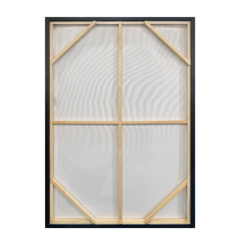 AMIT A ΠΙΝΑΚΑΣ ΔΙΑΚΟΣΜΗΤΙΚΟΣ ΜΕ ΚΟΡΝΙΖΑ 80x120x4cm ΚΑΜΒΑΣ ΜΠΕΖ ΛΕΥΚΟ ΜΑΥΡΟ PS