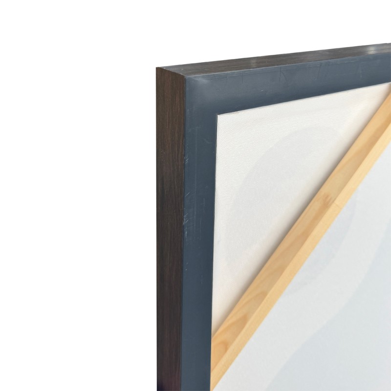 AMIT B ΠΙΝΑΚΑΣ ΔΙΑΚΟΣΜΗΤΙΚΟΣ ΜΕ ΚΟΡΝΙΖΑ 80x120x4cm ΚΑΜΒΑΣ ΜΠΕΖ ΚΑΦΕ ΜΑΥΡΟ PS