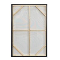 AMIT B ΠΙΝΑΚΑΣ ΔΙΑΚΟΣΜΗΤΙΚΟΣ ΜΕ ΚΟΡΝΙΖΑ 80x120x4cm ΚΑΜΒΑΣ ΜΠΕΖ ΚΑΦΕ ΜΑΥΡΟ PS