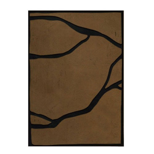 EAVAN ΠΙΝΑΚΑΣ ΔΙΑΚΟΣΜΗΤΙΚΟΣ ΜΕ ΚΟΡΝΙΖΑ 80x120x4cm ΚΑΜΒΑΣ ΚΑΦΕ ΜΑΥΡΟ PS