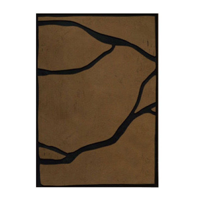 EAVAN ΠΙΝΑΚΑΣ ΔΙΑΚΟΣΜΗΤΙΚΟΣ ΜΕ ΚΟΡΝΙΖΑ 80x120x4cm ΚΑΜΒΑΣ ΚΑΦΕ ΜΑΥΡΟ PS