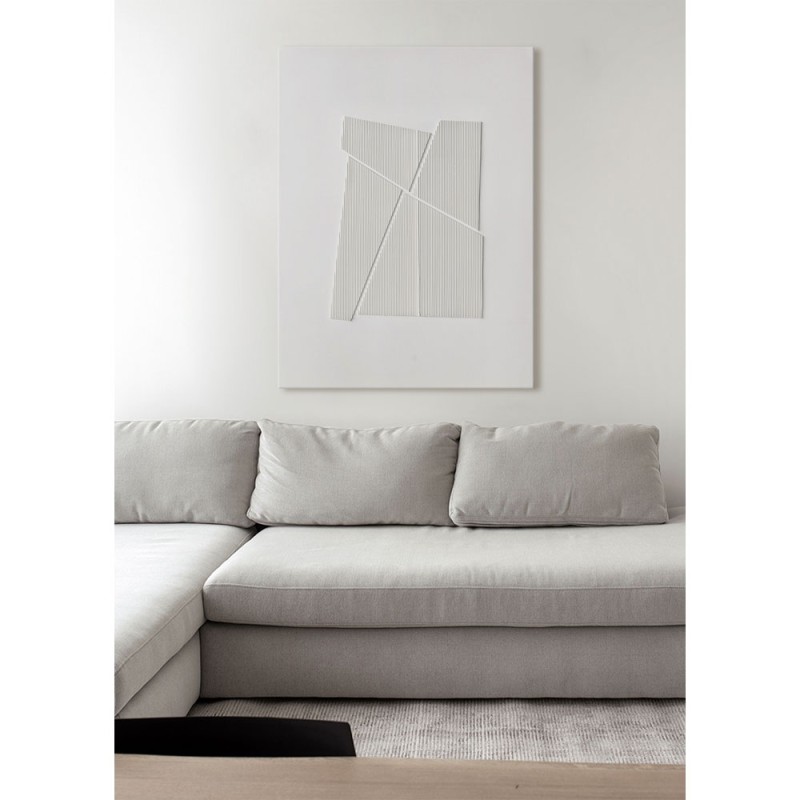 WHITESHADOW ΠΙΝΑΚΑΣ ΔΙΑΚΟΣΜΗΤΙΚΟΣ 75x100x3.8cm ΚΑΜΒΑΣ ΛΕΥΚΟ
