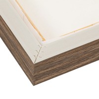 CURVA 1 ΠΙΝΑΚΑΣ ΔΙΑΚΟΣΜΗΤΙΚΟΣ ΜΕ ΚΟΡΝΙΖΑ 70x90x4cm ΚΑΜΒΑΣ BEIGE BEIGE ΞΥΛΟ ΦΥΣΙΚΟ
