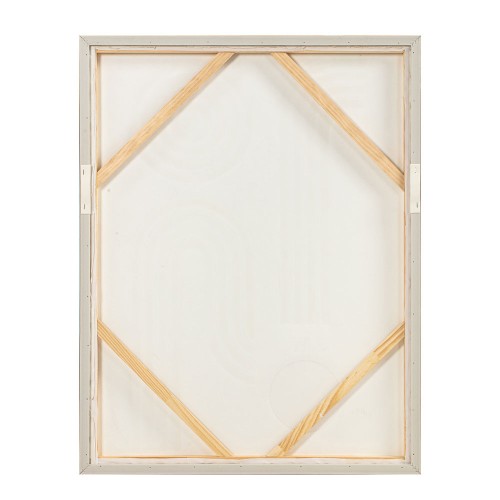 CURVA 1 ΠΙΝΑΚΑΣ ΔΙΑΚΟΣΜΗΤΙΚΟΣ ΜΕ ΚΟΡΝΙΖΑ 70x90x4cm ΚΑΜΒΑΣ BEIGE BEIGE ΞΥΛΟ ΦΥΣΙΚΟ