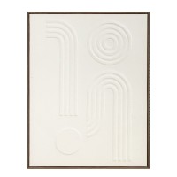 CURVA 1 ΠΙΝΑΚΑΣ ΔΙΑΚΟΣΜΗΤΙΚΟΣ ΜΕ ΚΟΡΝΙΖΑ 70x90x4cm ΚΑΜΒΑΣ BEIGE BEIGE ΞΥΛΟ ΦΥΣΙΚΟ