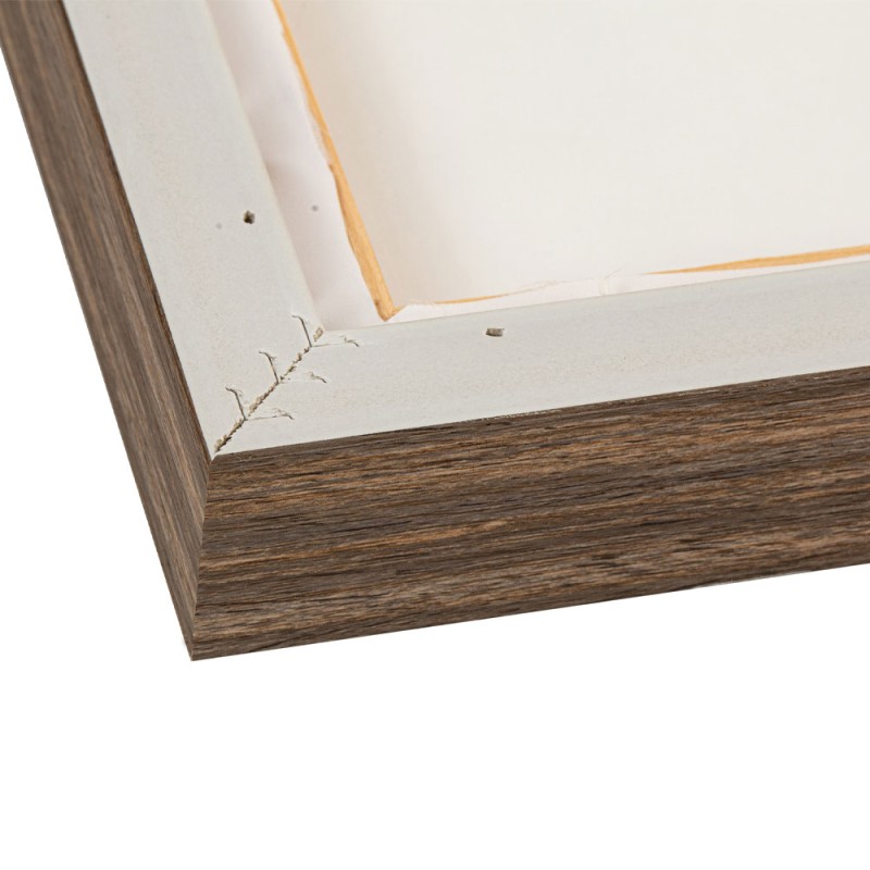 CURVA 2 ΠΙΝΑΚΑΣ ΔΙΑΚΟΣΜΗΤΙΚΟΣ ΜΕ ΚΟΡΝΙΖΑ 70x90x4cm ΚΑΜΒΑΣ BEIGE BEIGE ΞΥΛΟ ΦΥΣΙΚΟ