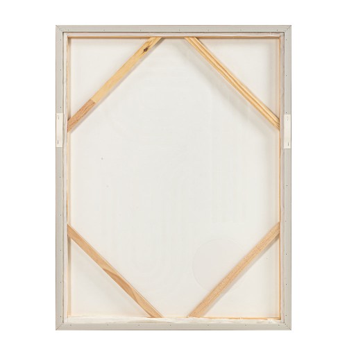 CURVA 2 ΠΙΝΑΚΑΣ ΔΙΑΚΟΣΜΗΤΙΚΟΣ ΜΕ ΚΟΡΝΙΖΑ 70x90x4cm ΚΑΜΒΑΣ BEIGE BEIGE ΞΥΛΟ ΦΥΣΙΚΟ