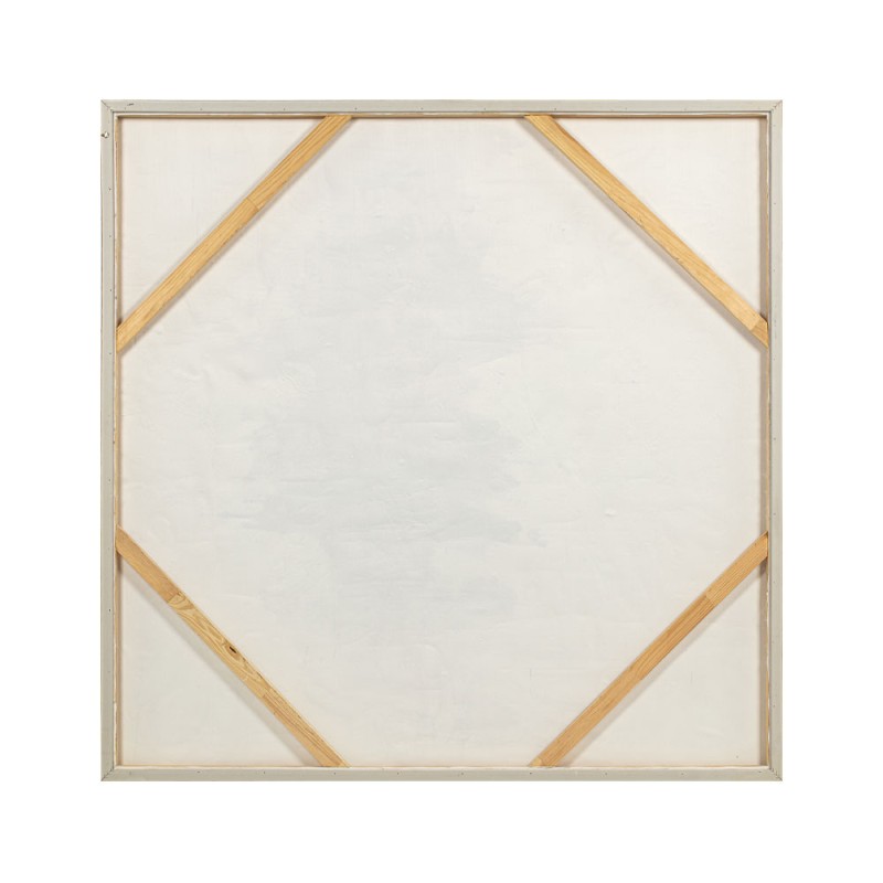 BLACK SEA ΠΙΝΑΚΑΣ ΔΙΑΚΟΣΜΗΤΙΚΟΣ ΜΕ ΚΟΡΝΙΖΑ 80x80x4cm ΚΑΜΒΑΣ BEIGE ΜΑΥΡΟ ΞΥΛΟ ΦΥΣΙΚΟ