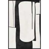 FIELDS ΠΙΝΑΚΑΣ ΔΙΑΚΟΣΜΗΤΙΚΟΣ ΜΕ ΚΟΡΝΙΖΑ 80x120x4cm ΚΑΜΒΑΣ ΜΑΥΡΟ BEIGE ΞΥΛΟ ΜΑΥΡΟ