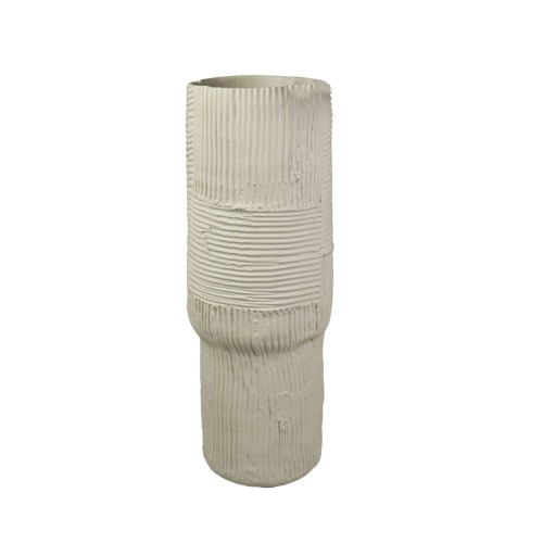 KYLMA ΔΙΑΚΟΣΜΗΤΙΚΟ ΒΑΖΟ 14x14x40cm POLYRESIN ΜΠΕΖ