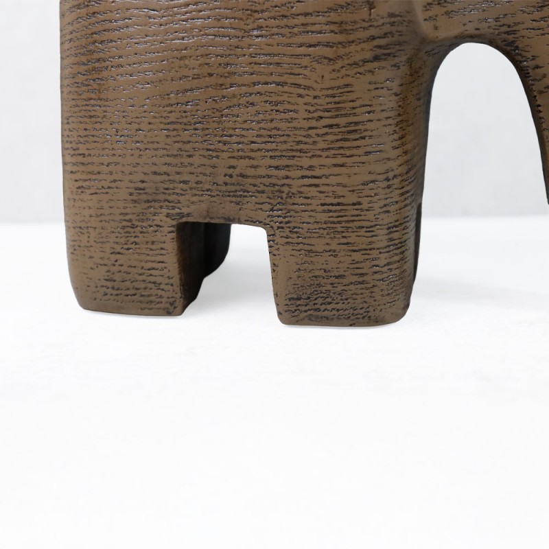 ZAMBIA.1 ΔΙΑΚΟΣΜΗΤΙΚΟ ΕΛΕΦΑΝΤΑΣ 17x9x18cm POLYRESIN ΚΑΦΕ