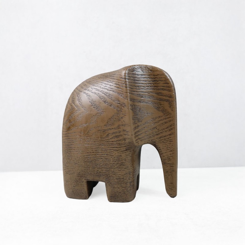 ZAMBIA.1 ΔΙΑΚΟΣΜΗΤΙΚΟ ΕΛΕΦΑΝΤΑΣ 17x9x18cm POLYRESIN ΚΑΦΕ