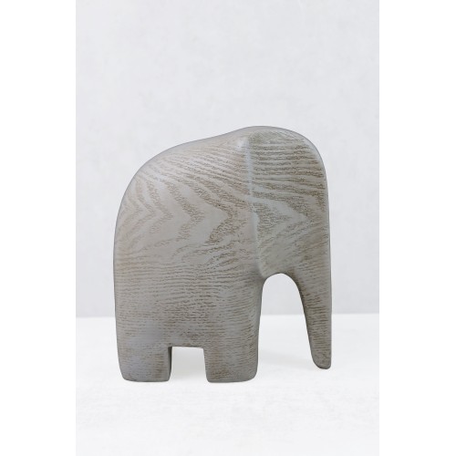 ZAMBIA.2 ΔΙΑΚΟΣΜΗΤΙΚΟ ΕΛΕΦΑΝΤΑΣ 17x9x18cm POLYRESIN ΜΠΕΖ