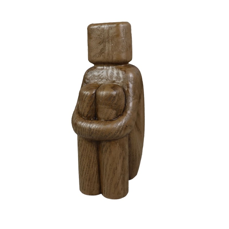 SEDUTO.II ΔΙΑΚΟΣΜΗΤΙΚΟ ΣΩΜΑ 9.5x7.5x20cm POLYRESIN ΜΠΕΖ