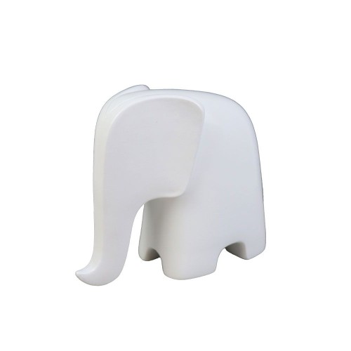 BIANCO ΔΙΑΚΟΣΜΗΤΙΚΟ ΕΛΕΦΑΝΤΑΣ 19x9x16cm POLYRESIN ΛΕΥΚΟ