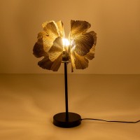 BLOSSOM ΦΩΤΙΣΤΙΚΟ ΕΠΙΤΡΑΠΕΖΙΟ 34.5x34.5x55cm ΜΕΤΑΛΛΟ BROWN GOLD ΜΑΥΡΟ