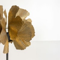 BLOSSOM ΦΩΤΙΣΤΙΚΟ ΕΠΙΤΡΑΠΕΖΙΟ 34.5x34.5x55cm ΜΕΤΑΛΛΟ BROWN GOLD ΜΑΥΡΟ