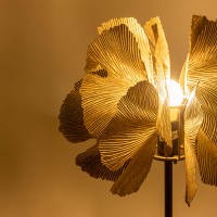 BLOSSOM ΦΩΤΙΣΤΙΚΟ ΕΠΙΤΡΑΠΕΖΙΟ 34.5x34.5x55cm ΜΕΤΑΛΛΟ BROWN GOLD ΜΑΥΡΟ