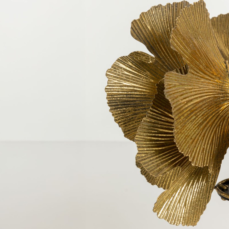 BLOSSOM ΦΩΤΙΣΤΙΚΟ ΕΠΙΤΡΑΠΕΖΙΟ 41x41x65cm ΜΕΤΑΛΛΟ BROWN GOLD ΜΑΥΡΟ