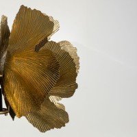 BLOSSOM ΦΩΤΙΣΤΙΚΟ ΕΠΙΔΑΠΕΔΙΟ 49x49x149cm ΜΕΤΑΛΛΟ BROWN GOLD ΜΑΥΡΟ
