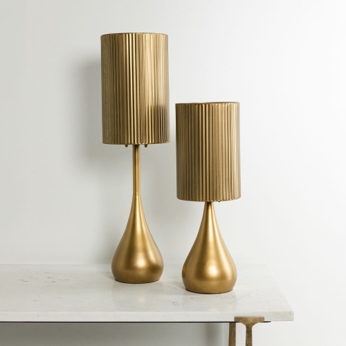 STALA ΦΩΤΙΣΤΙΚΟ ΕΠΙΤΡΑΠΕΖΙΟ 20x20x74cm ΜΕΤΑΛΛΟ BROWN GOLD
