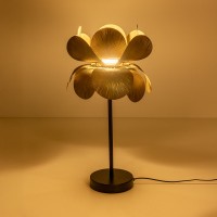 BLOSSOM ΦΩΤΙΣΤΙΚΟ ΕΠΙΤΡΑΠΕΖΙΟ 26x26x55cm ΜΕΤΑΛΛΟ BROWN GOLD