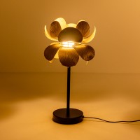 BLOSSOM ΦΩΤΙΣΤΙΚΟ ΕΠΙΤΡΑΠΕΖΙΟ 30x30x67cm ΜΕΤΑΛΛΟ BROWN GOLD