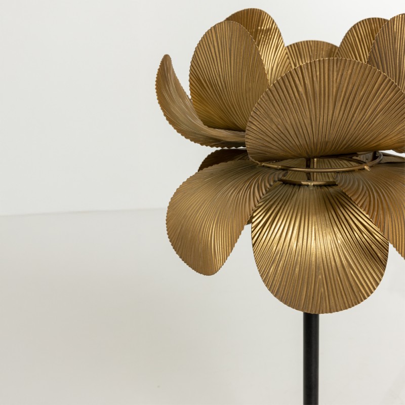 BLOSSOM ΦΩΤΙΣΤΙΚΟ ΕΠΙΤΡΑΠΕΖΙΟ 30x30x67cm ΜΕΤΑΛΛΟ BROWN GOLD