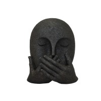 SOUS ΔΙΑΚΟΣΜΗΤΙΚΟ ΠΡΟΣΩΠΟ 15x10x17cm POLYRESIN ΜΑΥΡΟ