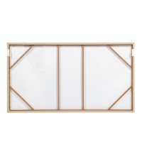 CALANDIUM C ΠΙΝΑΚΑΣ ΔΙΑΚΟΣΜΗΤΙΚΟΣ ΜΕ ΚΟΡΝΙΖΑ 80x145x4cm ΚΑΜΒΑΣ ΜΠΕΖ ΠΟΛΥΧΡΩΜΟ ΞΥΛΟ ΦΥΣΙΚΟ