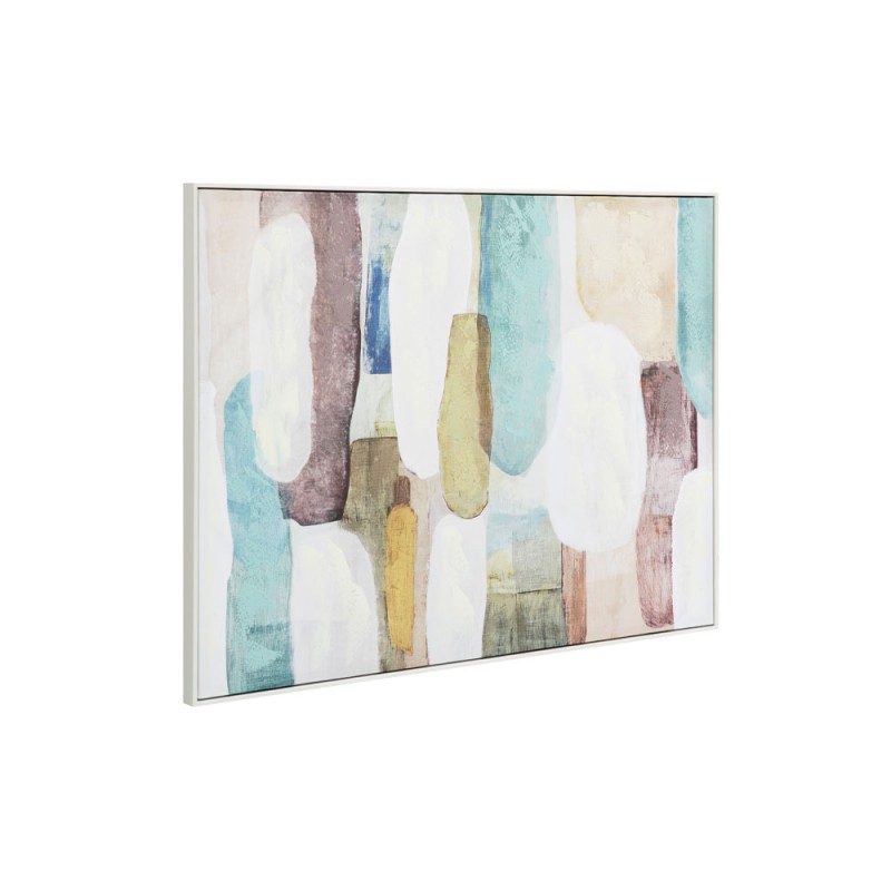 MINT AIR ΠΙΝΑΚΑΣ ΔΙΑΚΟΣΜΗΤΙΚΟΣ ΜΕ ΚΟΡΝΙΖΑ 90x120x4cm ΚΑΜΒΑΣ ΠΟΛΥΧΡΩΜΟ ΞΥΛΟ ΑΣΠΡΟ