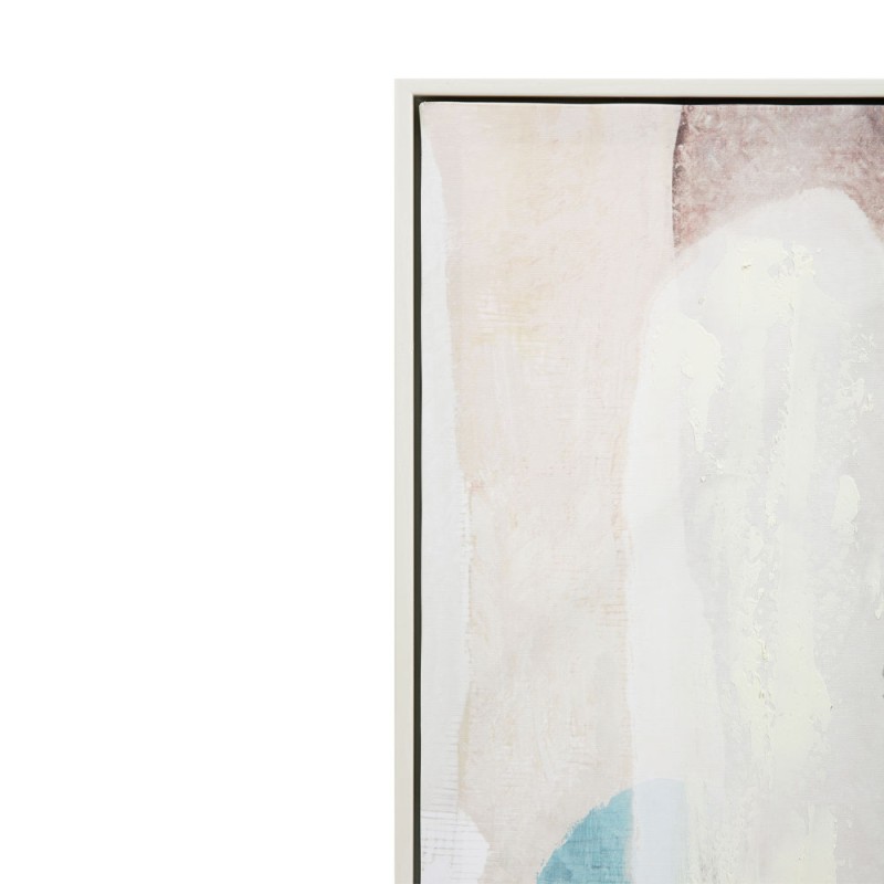 MINT AIR ΠΙΝΑΚΑΣ ΔΙΑΚΟΣΜΗΤΙΚΟΣ ΜΕ ΚΟΡΝΙΖΑ 90x120x4cm ΚΑΜΒΑΣ ΠΟΛΥΧΡΩΜΟ ΞΥΛΟ ΑΣΠΡΟ