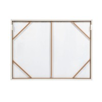 MINT AIR ΠΙΝΑΚΑΣ ΔΙΑΚΟΣΜΗΤΙΚΟΣ ΜΕ ΚΟΡΝΙΖΑ 90x120x4cm ΚΑΜΒΑΣ ΠΟΛΥΧΡΩΜΟ ΞΥΛΟ ΑΣΠΡΟ